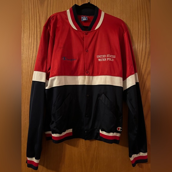 Champion Jackets & Coats Mens Vintage Usa Waterpolo Bomber Jacket